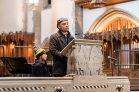 Interfaith Thanksgiving Celebration presented by the Hyde Park + Kenwood Interfaith Council with address by Elizabeth Davenport, Dean of Rockefeller Chapel and the Chicago Children's Choir + Hyde Park Neighborhood Choir on Thursday, November 22, 2018 at Rockefeller Memorial Chapel on the Chicago campus. (Photo by Nancy Wong)